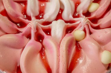 Dondurmaya yaklaş. Projen için dondurma dokusu.