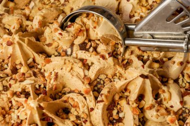 Dondurmaya yaklaş. Projen için dondurma dokusu.