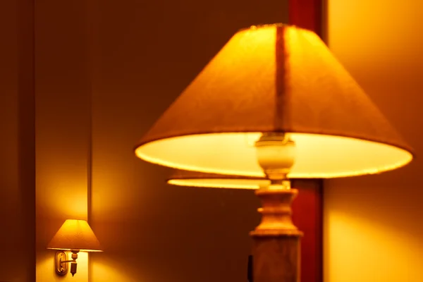 Lampy w sypialni — Zdjęcie stockowe