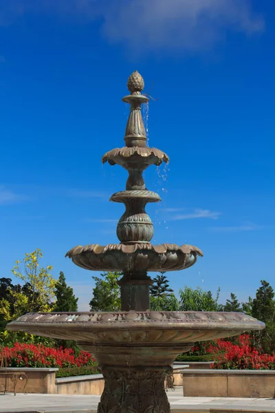 Model fountains with blue sky — Stock Photo, Image