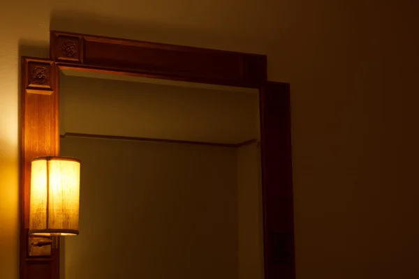 Lambalar yatak odasında — Stok fotoğraf