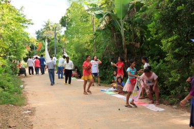 Mahasarakham, Tayland - 28 Ekim: 20,2014 içinde Mahasarakham, Tayland Ekim tarihinde Tayland geleneğinde geçit töreni