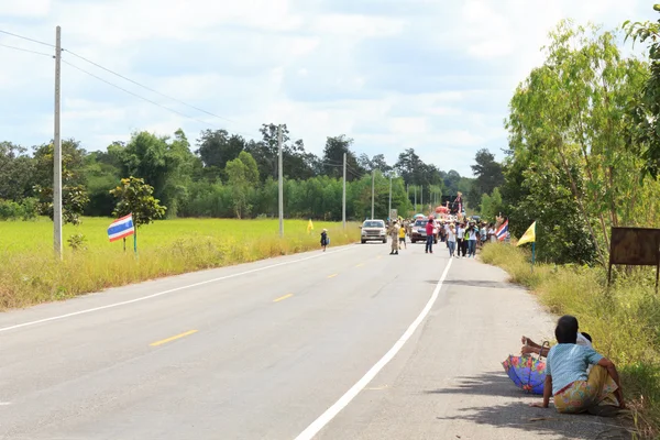 Gebied, Thailand - 30 oktober: Parade in traditie van Thailand op oktober 20,2014 in gebied, Thailand — Stockfoto