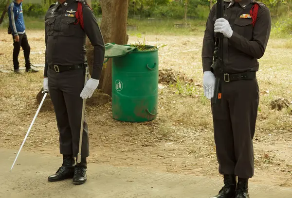 El respeto de la policía — Foto de Stock