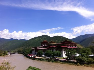 Temple in Bhutan clipart