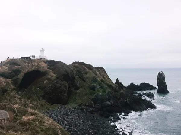 Τοπία του χειμώνα στην Κορέα Jeju Island — Φωτογραφία Αρχείου