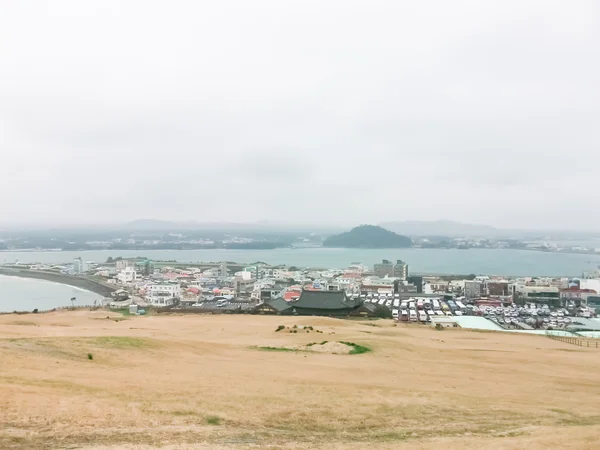 Paesaggi invernali nell 'isola di Jeju Corea — Foto Stock