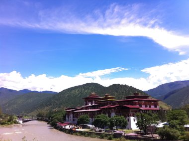 Temple in Bhutan clipart