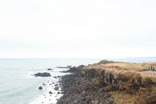 Walkway for sightseeing on the island of Jeju South Korea — Stock Photo, Image