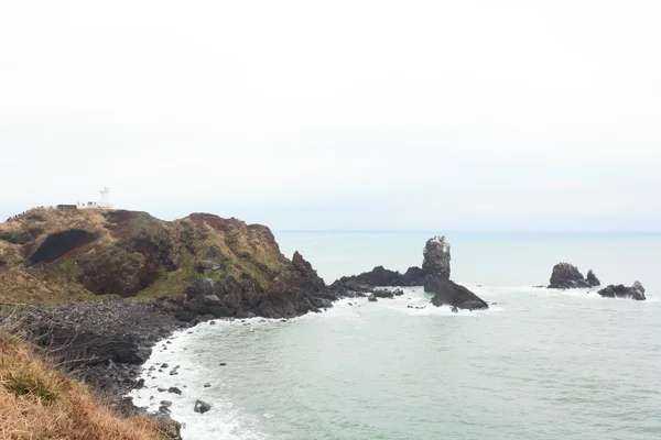 Güney Kore Jeju Adası Deniz feneri — Stok fotoğraf