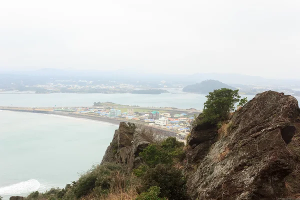 Paesaggi invernali nell 'isola di Jeju Corea — Foto Stock