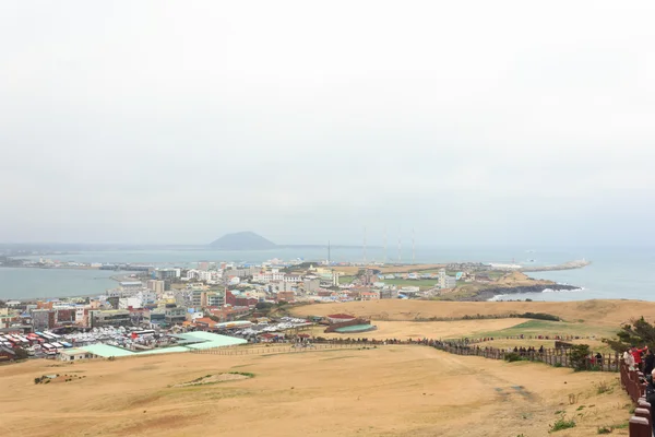 Paisagens de inverno em Jeju Island Korea — Fotografia de Stock