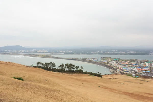 Paesaggi invernali nell 'isola di Jeju Corea — Foto Stock