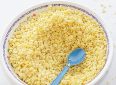 Dondurma için haşlanmış soya