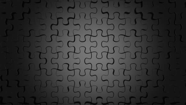 Background Formed From Moving Puzzles — Stock Video