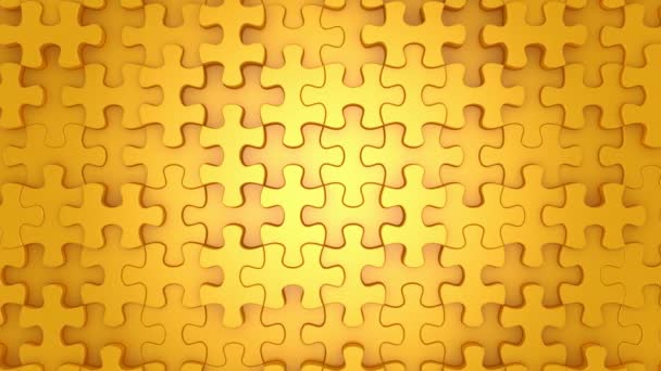 Pozadí tvoří z pohybující se puzzle — Stock video