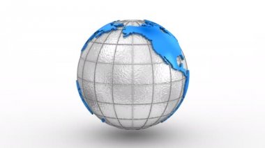 Dünya Haritası bir küre döner