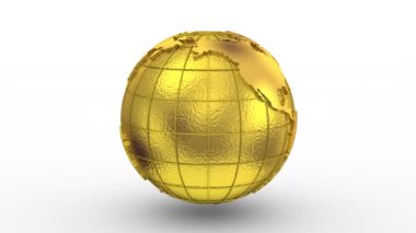 Dünya Haritası bir küre döner