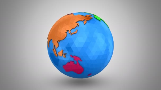 旋转的地球 — 图库视频影像