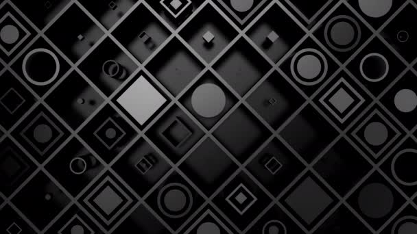 Hintergrund Der Geometrischen Formen Abstrakte Bewegung Schleife Darstellung Auflösung — Stockvideo