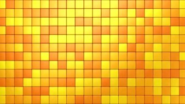 Kutular bir dalga oluşturur. Soyut hareket, 3D görüntüleme, 4k çözünürlük