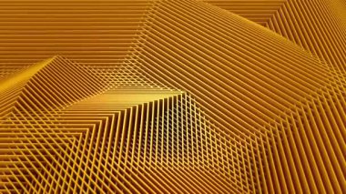 Kareler bir dalga oluşturur. Soyut arkaplan, döngü, 4 in 1, 3d görüntüleme, 4k çözünürlük