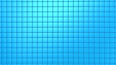 Kutular bir dalga oluşturur. Soyut hareket, iki renk, 3D görüntüleme, 4k çözünürlük