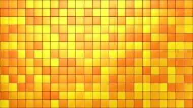 Kutular bir dalga oluşturur. Soyut hareket, iki renk, 3D görüntüleme, 4k çözünürlük