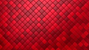 Rhombuses Bir Dalga Biçimi. Soyut hareket, 3D görüntüleme, 4k çözünürlük