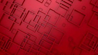 Animasyon Dikdörtgenler Arkaplanı. Soyut hareket, döngü, 3D görüntüleme, 4k çözünürlük