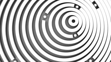 Animasyon Çemberi Arkaplanı. Soyut hareket, döngü, 3D görüntüleme, 4k çözünürlük