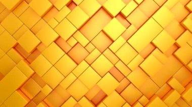 Geometrik Şekillerin Arkaplanı. Soyut hareket, döngü, iki renk, 3D görüntüleme, 4k çözünürlük