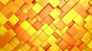 Geometrik Şekillerin Arkaplanı. Soyut hareket, döngü, iki renk, 3D görüntüleme, 4k çözünürlük