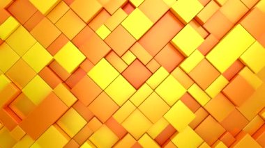 Geometrik Şekillerin Arkaplanı. Soyut hareket, döngü, iki renk, 3D görüntüleme, 4k çözünürlük