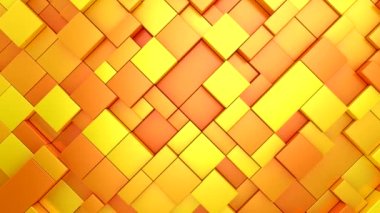 Geometrik Şekillerin Arkaplanı. Soyut hareket, döngü, iki renk, 3D görüntüleme, 4k çözünürlük