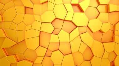 Geometrik Şekillerin Arkaplanı. Soyut hareket, döngü, iki renk, 3D görüntüleme, 4k çözünürlük