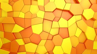 Geometrik Şekillerin Arkaplanı. Soyut hareket, döngü, iki renk, 3D görüntüleme, 4k çözünürlük