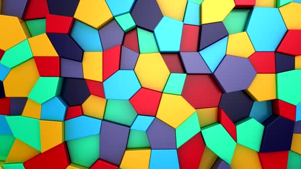 Hintergrund Der Geometrischen Formen Abstrakte Bewegung Schleife Darstellung Auflösung — Stockvideo