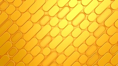 Yuvarlak Dikdörtgenler hareket ediyor. Soyut hareket, döngü, 2 in 1, 3d görüntüleme, 4k çözünürlük