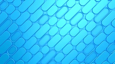 Yuvarlak Dikdörtgenler hareket ediyor. Soyut hareket, döngü, 2 in 1, 3d görüntüleme, 4k çözünürlük