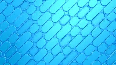 Yuvarlak Dikdörtgenler hareket ediyor. Soyut hareket, döngü, 2 in 1, 3d görüntüleme, 4k çözünürlük