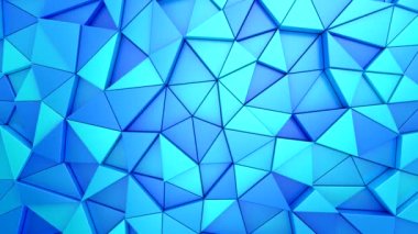 Geometrik Şekillerin Arkaplanı. Soyut hareket, döngü, iki renk, 3D görüntüleme, 4k çözünürlük