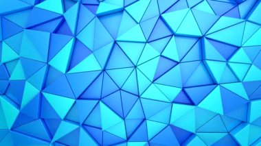 Geometrik Şekillerin Arkaplanı. Soyut hareket, döngü, iki renk, 3D görüntüleme, 4k çözünürlük