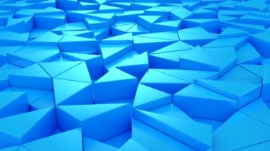 Geometrik Şekillerin Arkaplanı. Soyut hareket, döngü, iki renk, 3D görüntüleme, 4k çözünürlük