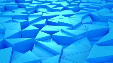 Geometrik Şekillerin Arkaplanı. Soyut hareket, döngü, iki renk, 3D görüntüleme, 4k çözünürlük