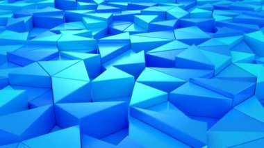 Geometrik Şekillerin Arkaplanı. Soyut hareket, döngü, iki renk, 3D görüntüleme, 4k çözünürlük