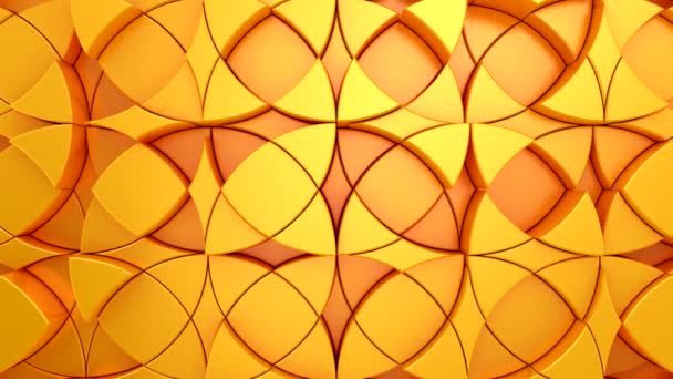 Achtergrond Van Geometrische Vormen Abstract Motion Loop Twee Kleuren Rendering — Stockvideo