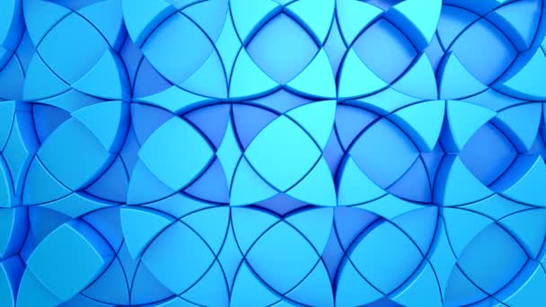 Background Geometric Shapes Abstract Motion Loop Two Color Rendering Resolution — Stock Video