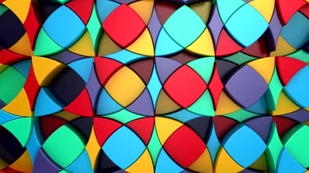 Antecedentes Formas Geométricas Movimiento Abstracto Bucle Representación Resolución — Vídeo de stock
