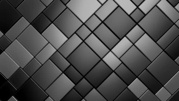 Rhombus Background Movimiento Abstracto Bucle Dos Colores Representación Resolución — Vídeos de Stock